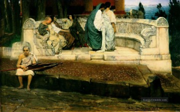 Sir Lawrence Alma Tadema Werke - eine Exedra Romantischen Sir Lawrence Alma Tadema